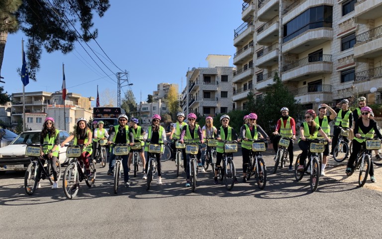 “Bike Your Day” Campaign to Minimize The Use of Cars in Aley 