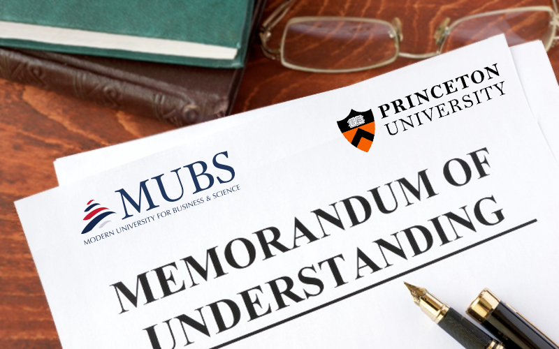 Princeton and MUBS sign a Memorandum of Understanding