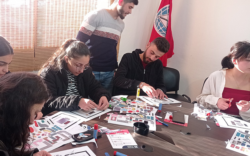 The Art & Design Department Organizes an Interactive Workshop for High School Students from the Aley Region