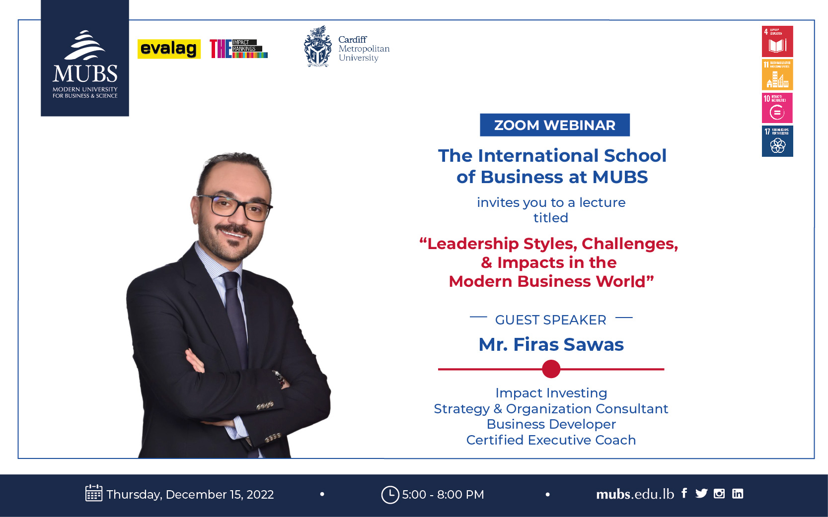 The International School of Business at MUBS Hosts the “Leadership Styles, Challenges, & Impacts in the Modern Business World” Webinar 