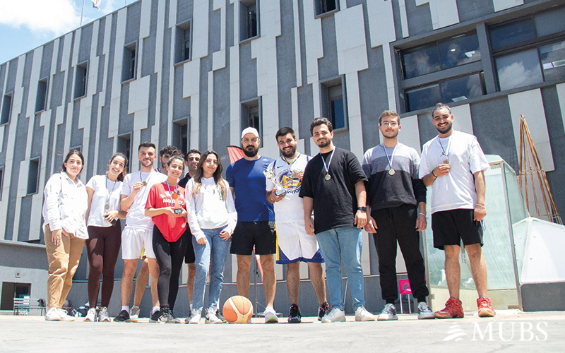 Celebrating the Winners of MUBS’s Basketball Tournament at the Damour & Aley Campuses